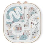 Nukido NK-408 Organizér na hračky a hrací podložka 2 v 1 - šedá