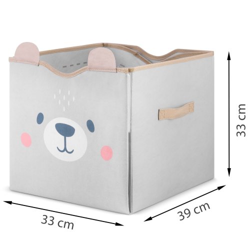 Nukido NK-408 Organizér na hračky a hrací podložka 2 v 1 - šedá