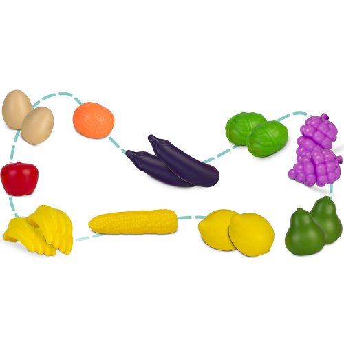 Ricokids 773400 Dětský nákupní vozík 3 v 1, modrý