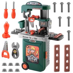 Ricokids 772300 Dětská dílna 3 v 1, zelená