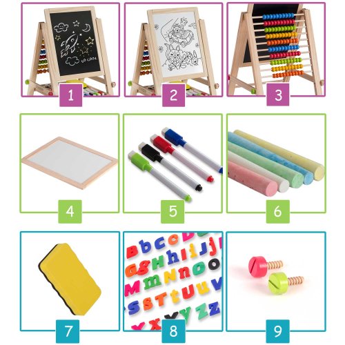 Ricokids 780300 Skládací magnetická křídová tabule