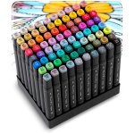 Nukido 791201 Alkoholové fixky s puzdrom, 80 ks