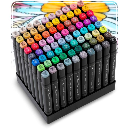 Nukido 791201 Alkoholové fixky s puzdrom, 80 ks