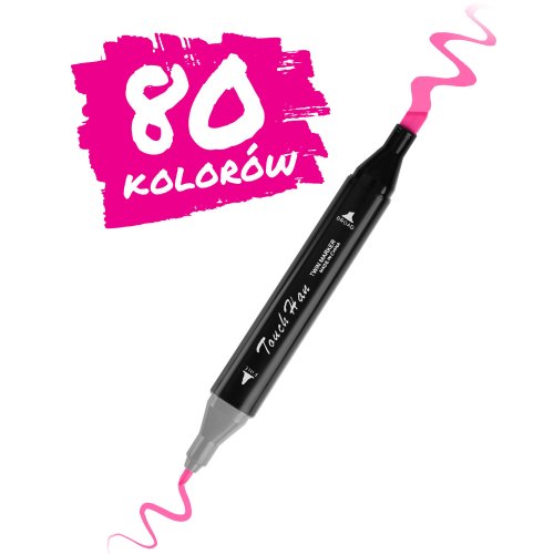 Nukido 791201 Alkoholové fixky s puzdrom, 80 ks