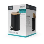 Teesa TSA0407 Koupelnový odpadkový koš 3 l, černý