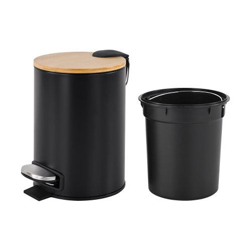 Teesa TSA0407 Koupelnový odpadkový koš 3 l, černý