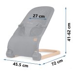 Nukido NK-52 Houpací křeslo s hračkami, antracit