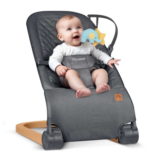 Nukido NK-52 Houpací křeslo s hračkami, antracit