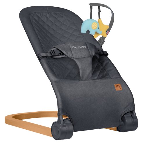 Nukido NK-52 Houpací křeslo s hračkami, antracit