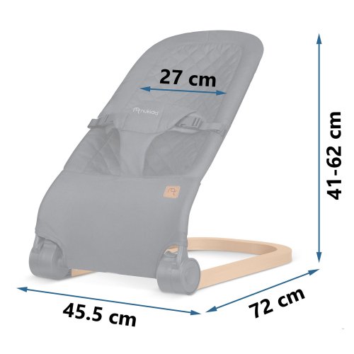 Nukido NK-52 Houpací křeslo s hračkami, antracit