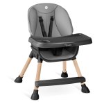 Nukido 701000 Jídelní židlička TILO šedo-černá