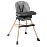 Nukido 701000 Jídelní židlička TILO šedo-černá