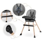 Nukido 701000 Jídelní židlička TILO šedo-černá