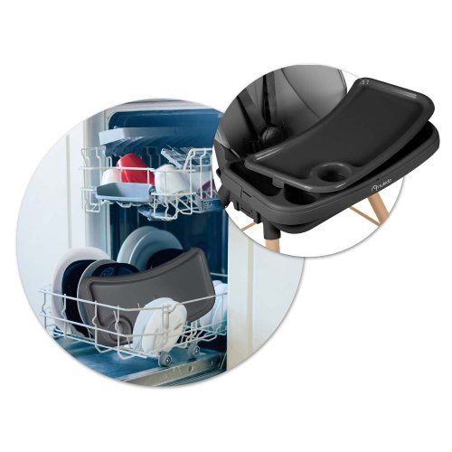 Nukido 701000 Jídelní židlička TILO šedo-černá