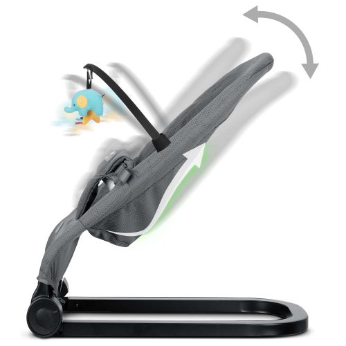 Nukido NK-52 Houpací křeslo s hračkami, šedé