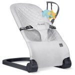 Nukido NK-52 houpací křeslo s hračkami, světle šedé