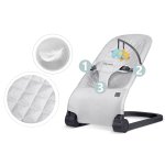 Nukido NK-52 houpací křeslo s hračkami, světle šedé