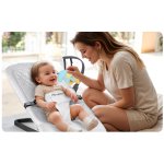 Nukido NK-52 houpací křeslo s hračkami, světle šedé