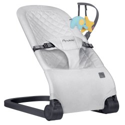 Nukido NK-52 houpací křeslo s hračkami, světle šedé
