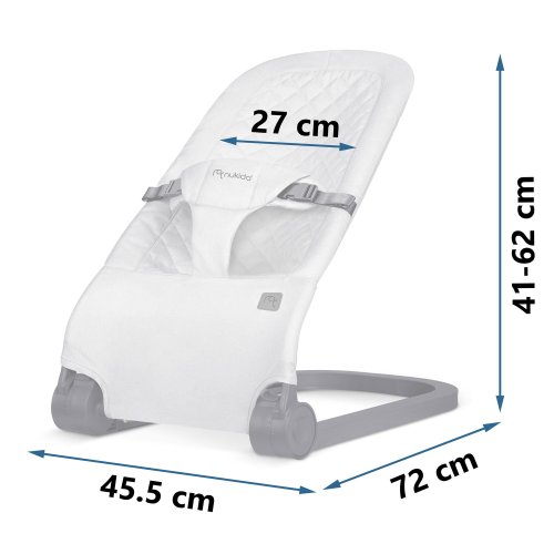 Nukido NK-52 houpací křeslo s hračkami, světle šedé
