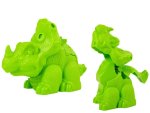 LEAN Toys 8523 Plastelína dinosauři - vajíčka a formičky, 12 prvků, 4 barvy