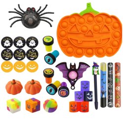 LEAN Toys 12844 Sada antistresových hračiek na Halloween