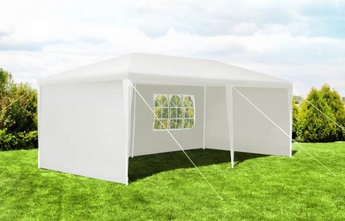 Malatec 7913 Záhradný párty stan 3 x 6 m + 6 bočných stien biely