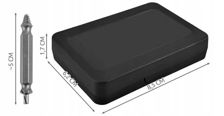 ISO 7875 Vyťahovače poškodených skrutiek 4ks 3-12mm (Hobby)