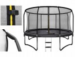 Malatec 7509 Trampolína HQ 366 cm + vnitřní ochranná síť + žebřík