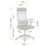 Sofotel 240400 Kancelářská židle Brema, černá