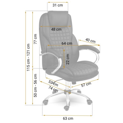 Sofotel 240800 Kancelářské křeslo Batory, eko kůže, černé