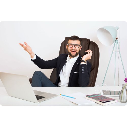 Sofotel 240802 Kancelářské křeslo Batory, eko kůže, hnědé