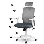 Sofotel 240100 Kancelářská židle Rotar, tmavě šedá