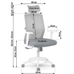 Sofotel 240100 Kancelářská židle Rotar, tmavě šedá