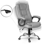 Sofotel 2436 Kancelářské křeslo Porto, eko kůže, šedé