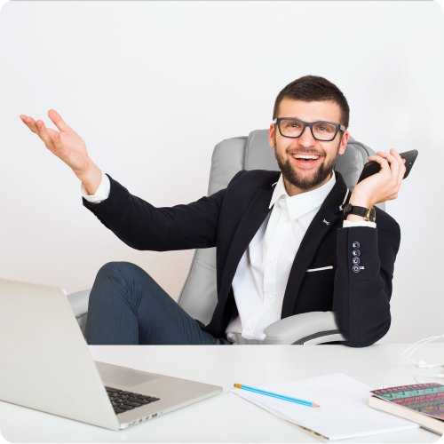 Sofotel 2436 Kancelářské křeslo Porto, eko kůže, šedé