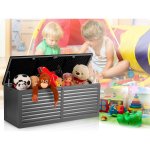 Plonos PL-801 Záhradný box 143 x 57 x 53,5 cm, 390 l, čierny a sivý