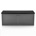 Plonos PL-801 Záhradný box 143 x 57 x 53,5 cm, 390 l, čierny a sivý