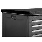 Plonos PL-801 Záhradný box 143 x 57 x 53,5 cm, 390 l, čierny a sivý