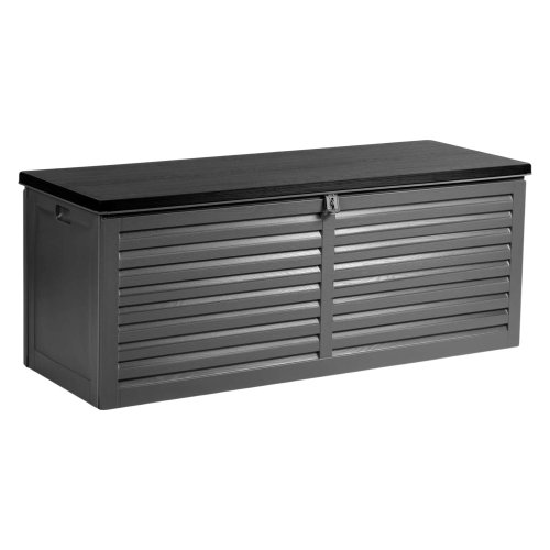 Plonos PL-801 Záhradný box 143 x 57 x 53,5 cm, 390 l, čierny a sivý