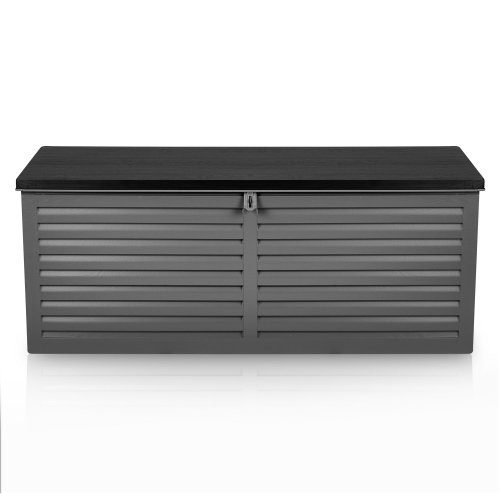 Plonos PL-801 Záhradný box 143 x 57 x 53,5 cm, 390 l, čierny a sivý