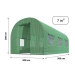 Plonos 4914-B Zahradní foliovník 2 x 3,5 m, 140 g/m², zelený 