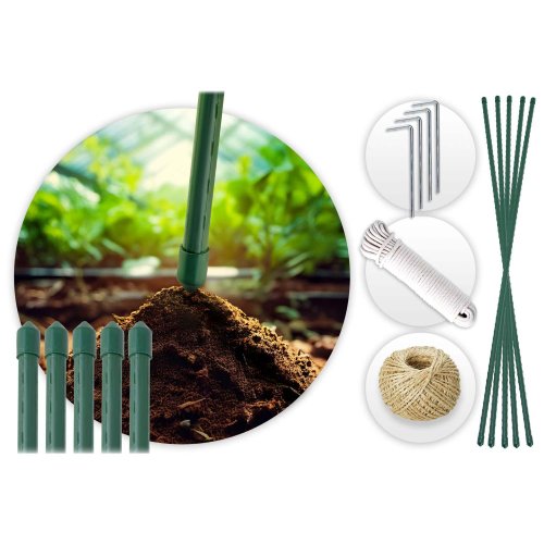 Plonos 4975-B Zahradní fóliový tunel 3 x 4,5 m, 140 g/m², bílý