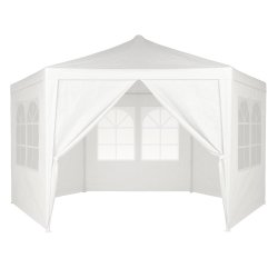 MultiGarden PAW-2X2X2 Skladací záhradný altánok 2 x 2 x 2 m + 6 bočných stien, biely