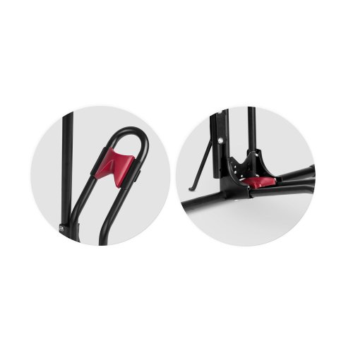 Humberg MB1 Stojan na kolo, věšák, ocel, černý