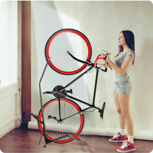 Humberg MB1 Stojan na kolo, věšák, ocel, černý