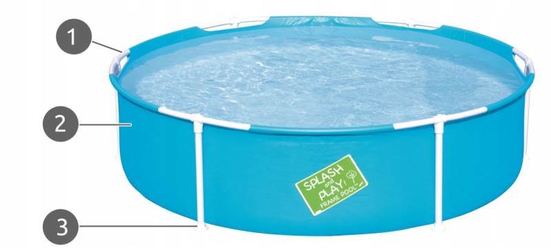 BESTWAY 56283 Bazén Steel Frame Pool 152x38 cm