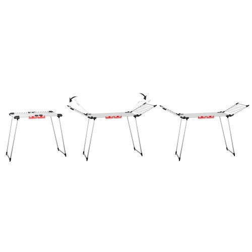 Massido 688300 Debora 19 m voľne stojaca sušička bielizne, biela 