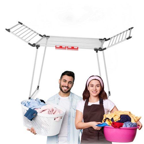 Massido 688300 Debora 19 m voľne stojaca sušička bielizne, biela 