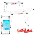 Massido 688500 Lina 22 m skladací sušiak na bielizeň, biely